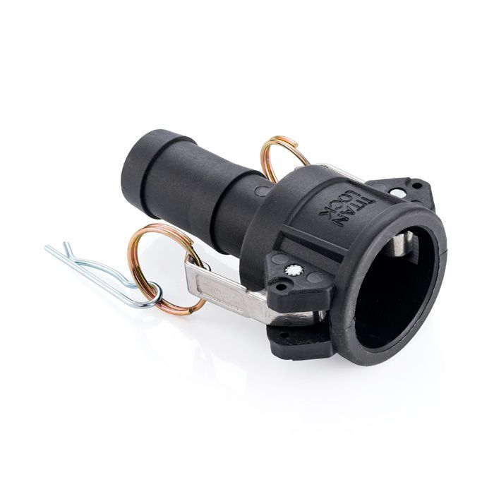 Камлок полипропиленовый тип С, розетка с хвостовиком 2 1/2", TL250CPP TITAN LOCK