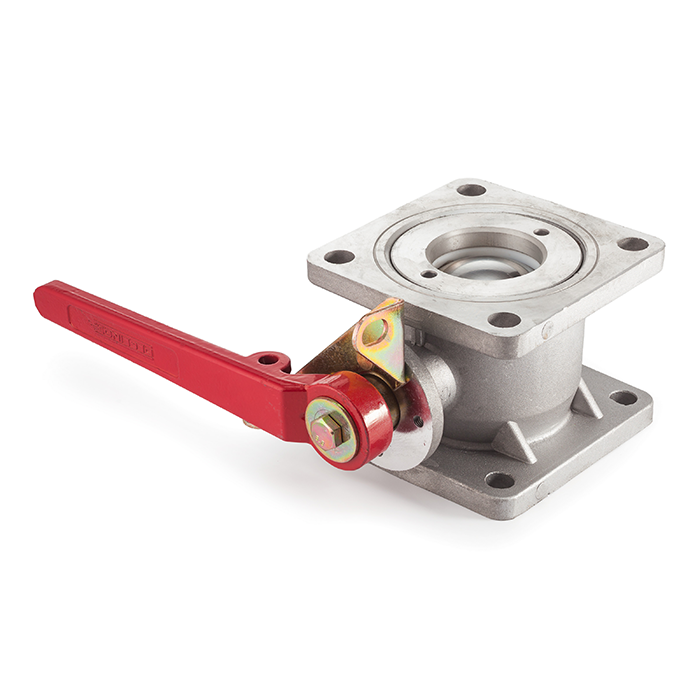 Кран шаровый для бензовоза, квадратный фланец, алюм., DN75, TL300BVSF-AL TITAN LOCK