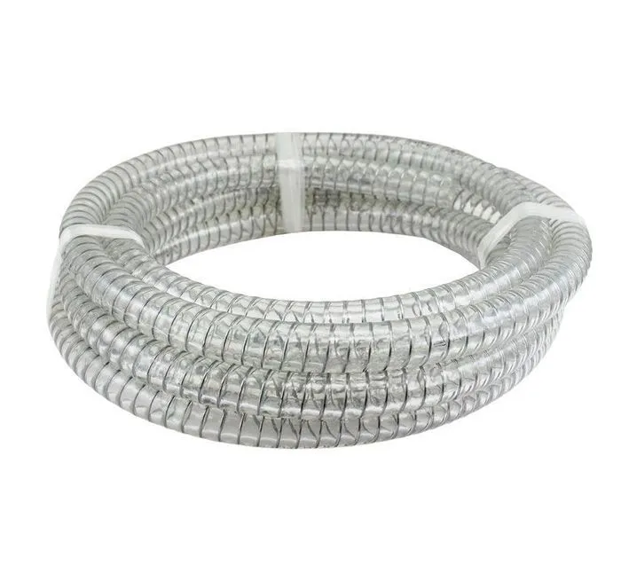 Пищевой нап.-всас. ПВХ рукав, армированный стальной спиралью "LADOGA", внутр.диам.12 мм TL012LG TITAN LOCK