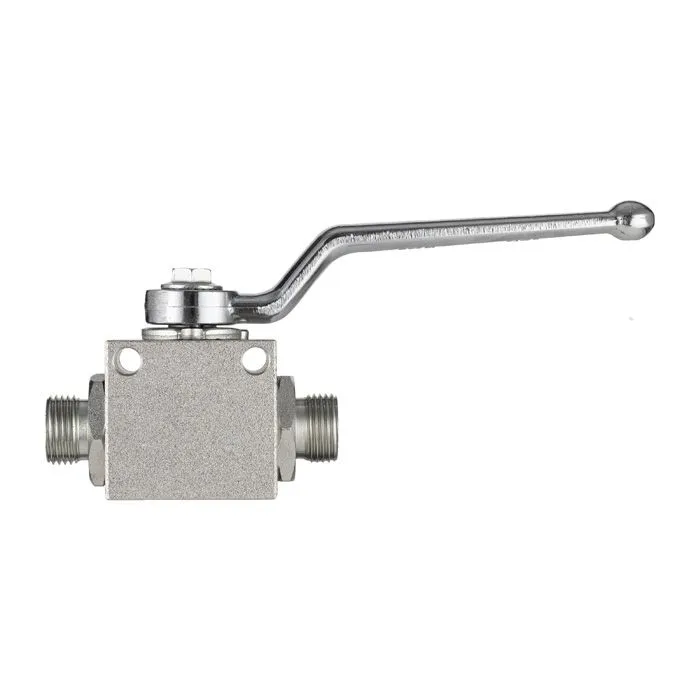 Гидравлический шаровой кран, DN 25 (1"), типа НР-НР M36X2, с креп. отв., сталь, TLHYDV1M TITAN LOCK