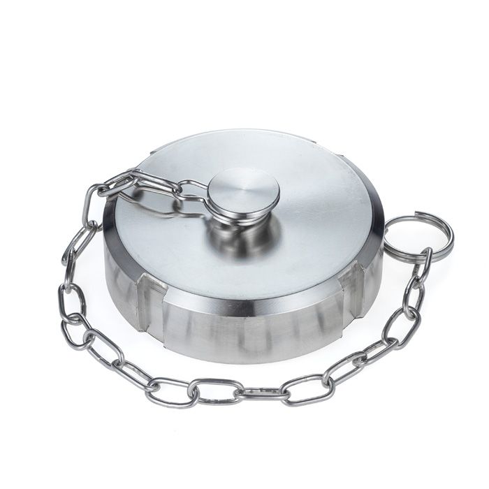 Молочная гайка глухая с цепочкой DIN 11851 DN100 нерж. 304 TL100NBCHS TITAN LOCK
