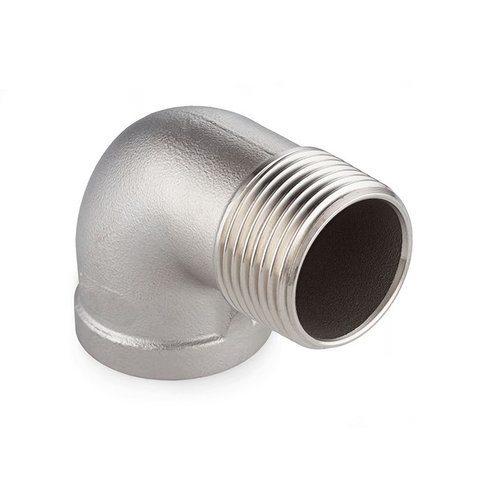 Отвод 90° нержавеющий (уголок) НР/ВР, 3" AISI304 TL300ELMF TITAN LOCK