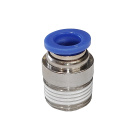 Фитинг цанговый прямой, 8 мм, наруж. резьба 1/4", сталь, тип POC, TLP-POC8-02 TITAN LOCK