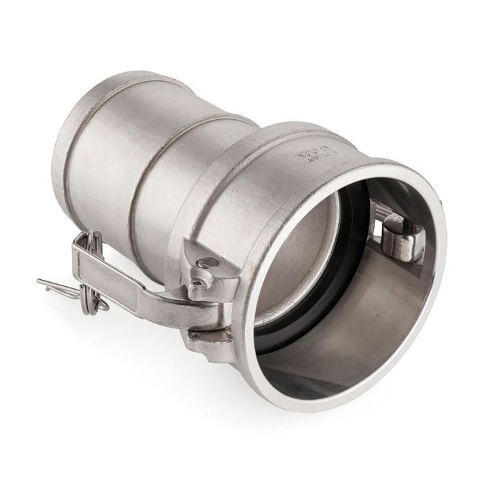 Камлок нержавеющий тип С, розетка с хвостовиком 4", AISI304, TL400CSS TITAN LOCK