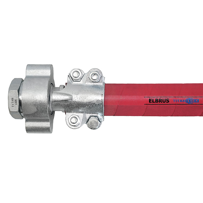 Рукав для пара «ELBRUS», внутр. диам. 13мм, 18bar, + 210 град, 0,5in, TL013EL TITAN LOCK