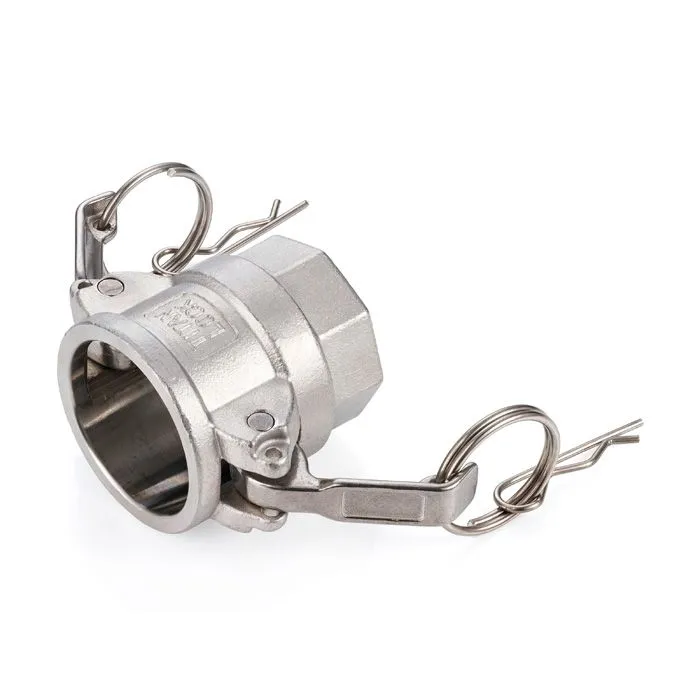 Камлок нержавеющий тип D розетка, внутр. резьба BSP 1", AISI304, TL100DSS TITAN LOCK