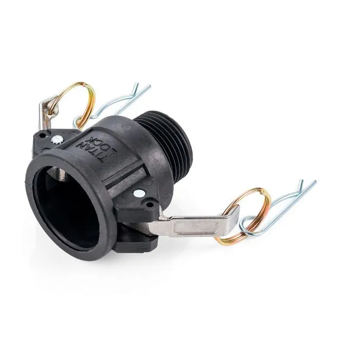 Камлок полипропиленовый тип B розетка, наруж. резьба BSP 1", TL100BPP TITAN LOCK