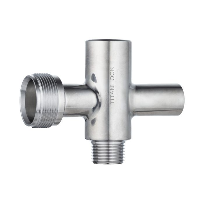 Нижний кран уровнемера с пробоотборником DN15 (трубка 20мм), нерж. 304, TL015LTLS TITAN LOCK