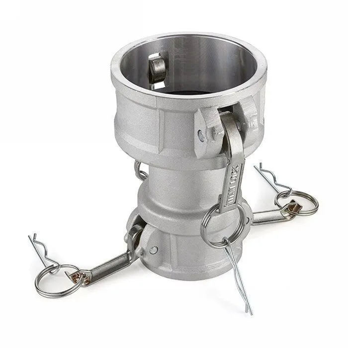 Камлок нержавеющий тип DD (переходник розетка 5" х розетка 4"), AISI316, TL5040DDSS TITAN LOCK