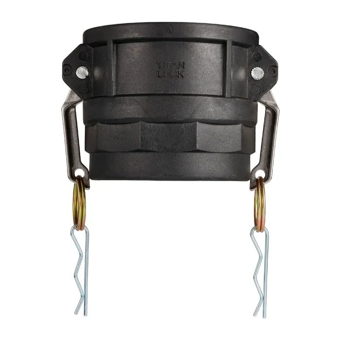 Камлок полипропиленовый тип D розетка, внутр. резьба BSP 4", TL400DPP TITAN LOCK