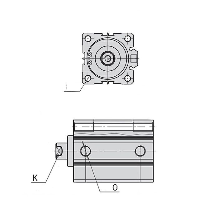 Пневмоцилиндр компактный серии ACQ, 80X200, TLP-PC80X200ACQ TITAN LOCK