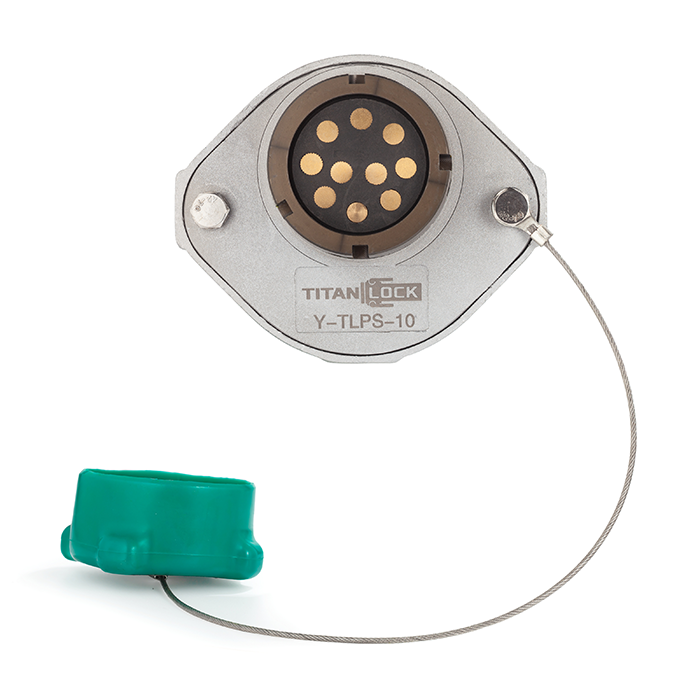 Розетка термисторная, 10-ти контактная, 4 J-слота, с пневмопереключением, алюминий, TLPS-10 TITAN LO