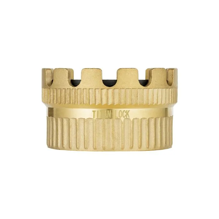 Соединение TankWagen, комплект (муфта MK б/рукоятки + штуцер под рукав), латунь, TLMKS80BR TITAN LOCK