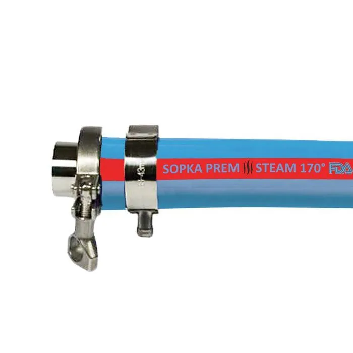 Рукав для пара и горячей воды «SOPKA-PREM» с пищ. допуском, внутр.диам. 76мм, TL076SP-PR TITAN LOCK