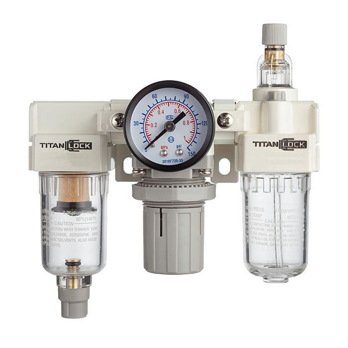 Блок подготовки воздуха AC 2000-02, 1/4" 500 л/мин, TLP-AC2000-02 TITAN LOCK