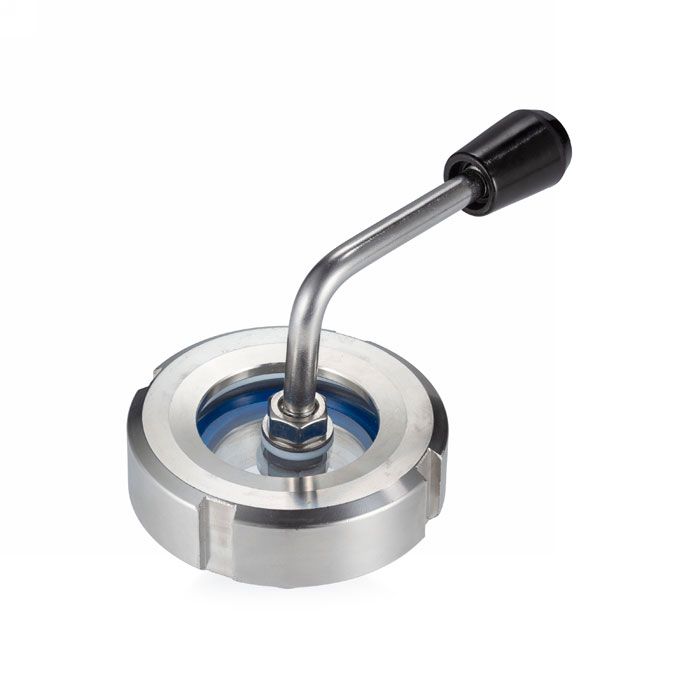 Диоптр гаечный под сварку, нержавеющий, со скребком, DN25, TL025DWWDS TITAN LOCK