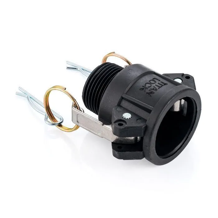 Камлок полипропиленовый тип B розетка, наруж. резьба BSP 1", TL100BPP TITAN LOCK