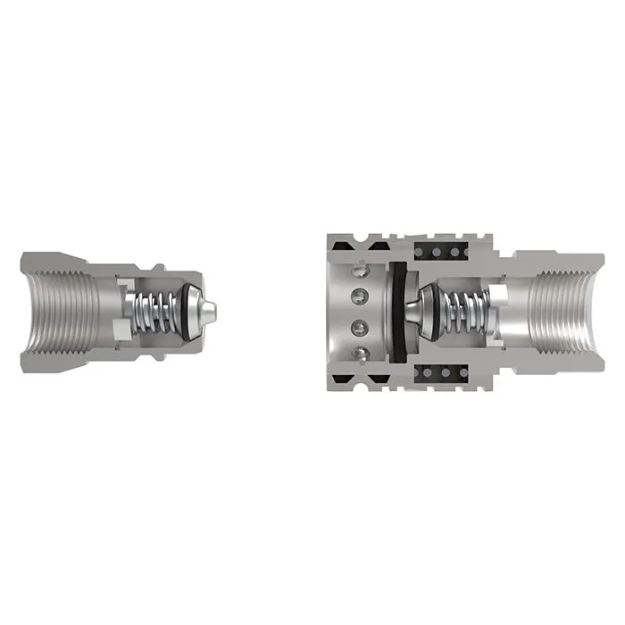 1/2 in, БРС серия M, ISO 5675, ниппель с метрической внутр. резьбой, оцинк. сталь TL4M-PF/18X1.5 TITAN LOCK