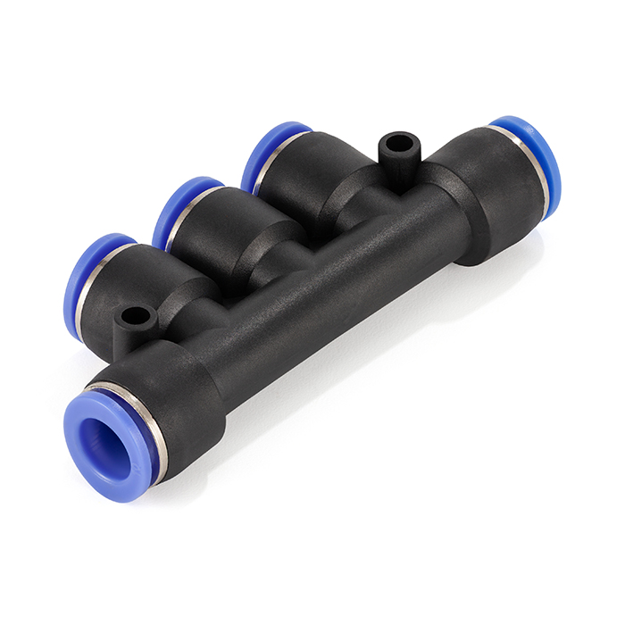 Фитинг-разветвитель цанговый пневматический, 4 мм, пластик, тип PK, TLP-PK4 TITAN LOCK