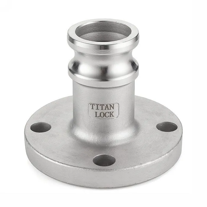 Камлок алюминиевый тип FA, ниппель с фланцем 1", TL100FAAL TITAN LOCK