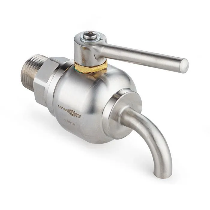 Пробоотборный кран нерж. 316, DN4, TLSC4SS TITAN LOCK