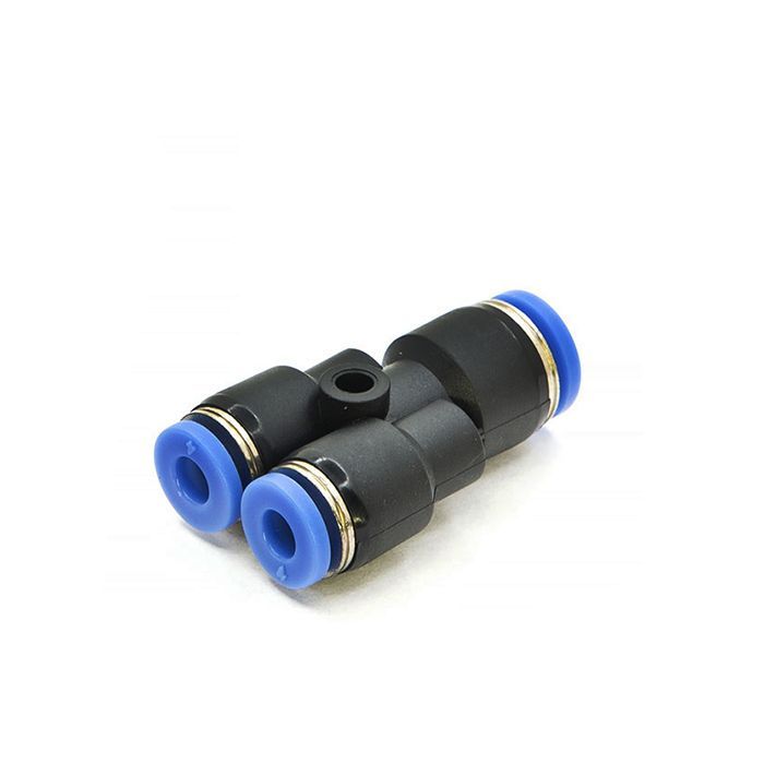 Фитинг-переходник цанговый Y-образный, 8-6-6 мм, пластик, тип PW, TLP-PW8-6 TITAN LOCK