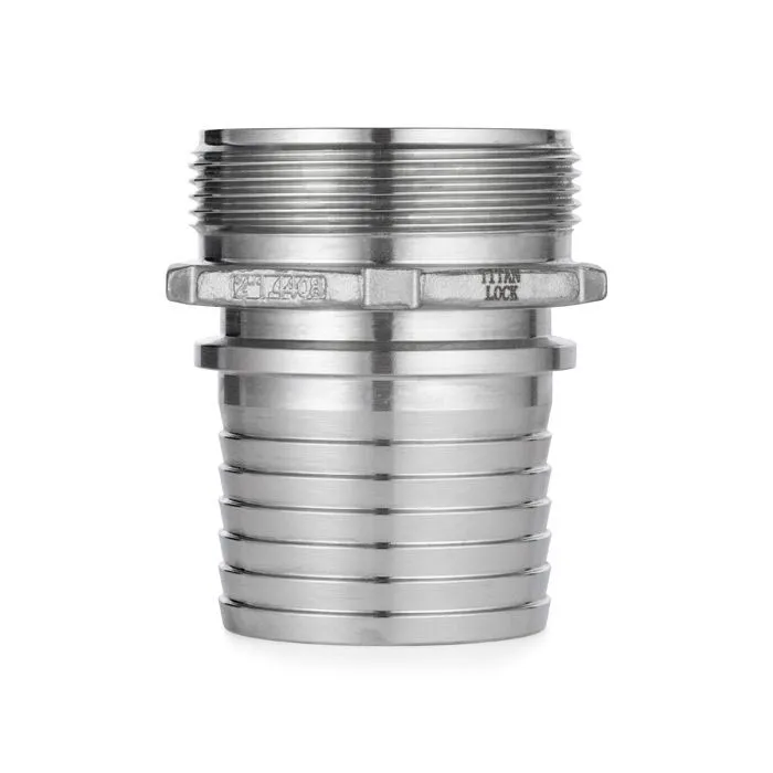 2,5in, штуцер с наружной резьбой под рукав, нерж. сталь, TLSM65SS TITAN LOCK