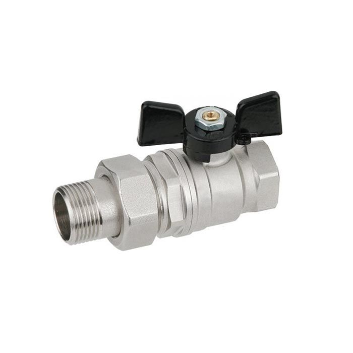 Кран шаровый с американкой полнопроходной, НР-ВР, 2.1/2 нерж. 304, TLBVAF2.1/2 TITAN LOCK
