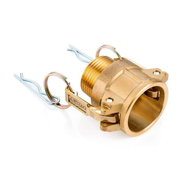 Камлок латунный тип B розетка, наруж. резьба BSP 2 1/2", TL250BBR TITAN LOCK