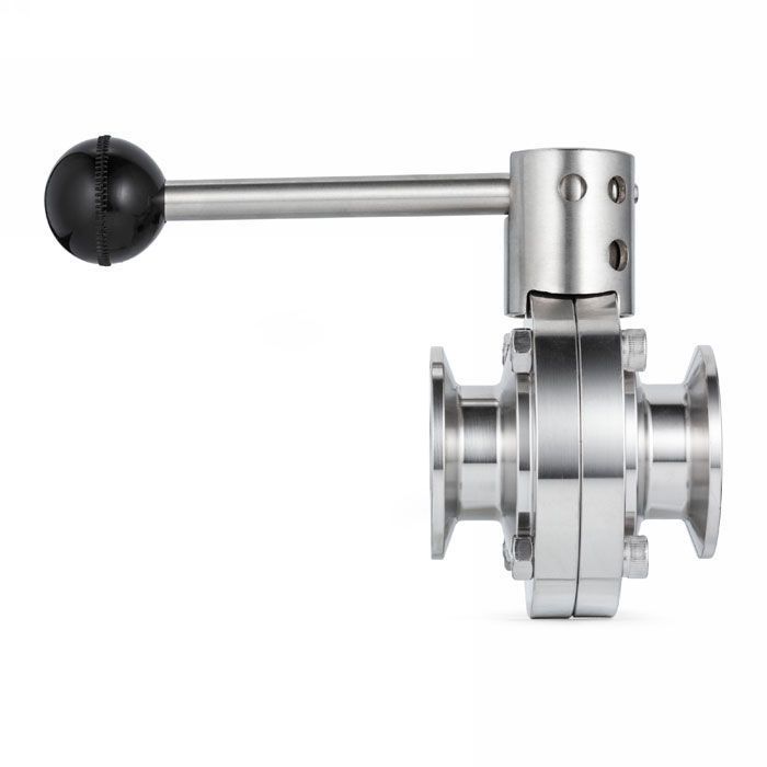 Затвор дисковый нержавеющий (AISI304) DN150, типа clamp-clamp TLSD150CLS TITAN LOCK