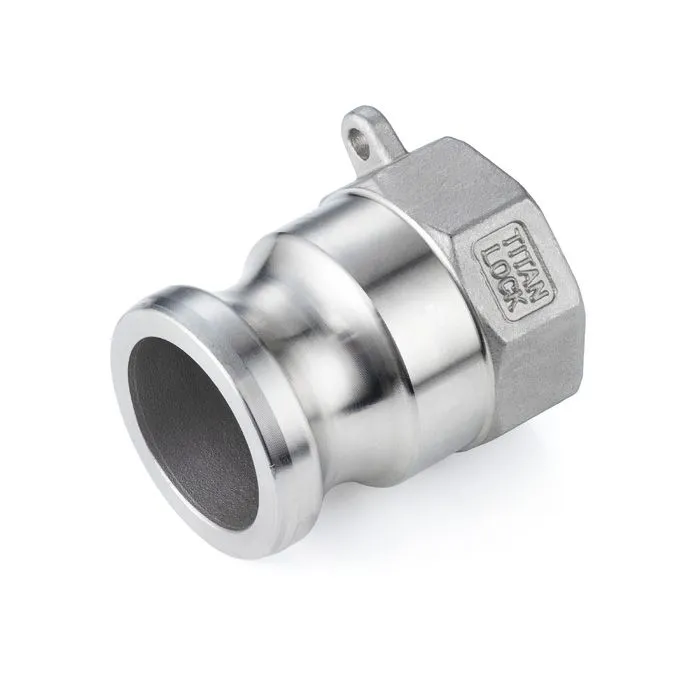 Камлок нержавеющий тип A ниппель, внутр. резьба BSP 1", AISI304, TL100ASS TITAN LOCK