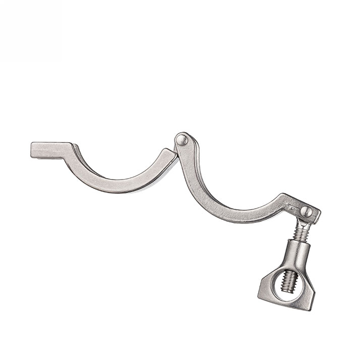 Хомут CLAMP одноосевой DN125 нерж. 304,фланец 155мм, DIN TL125CLC-2 TITAN LOCK