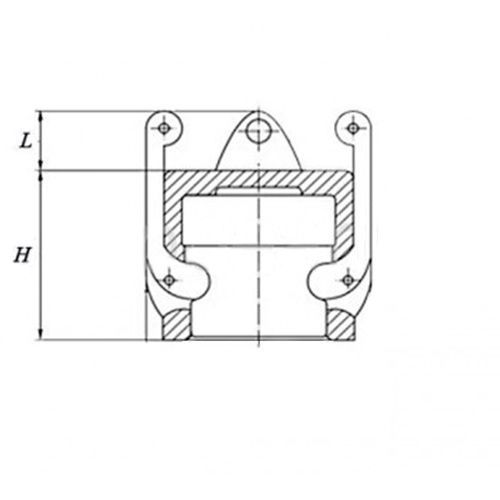 Камлок нержавеющий тип DC серия "EcoLine" заглушка для ниппеля 1", AISI304, TL100DCSS-EL TITAN LOCK