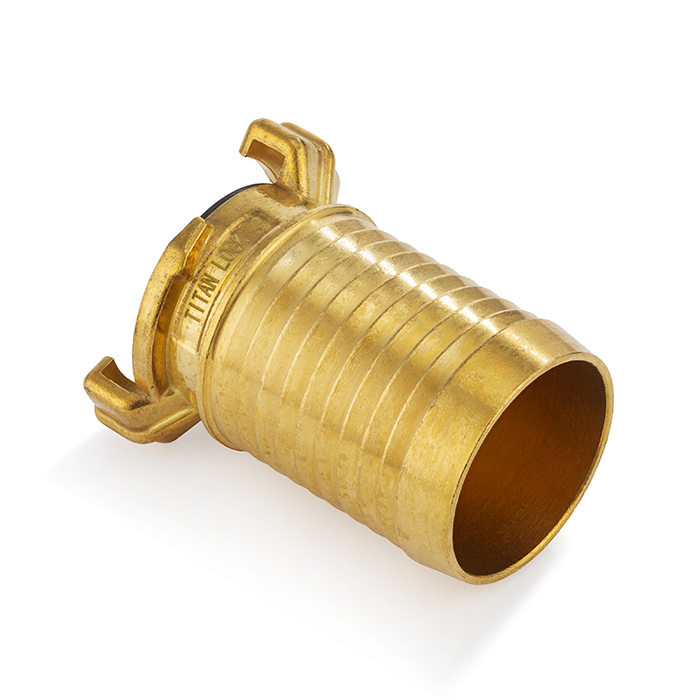 Универсальное соединение для воды NEPTUN (GEKA) с концом под рукав, 1" (25мм), латунь, TLNPH1-BR TITAN LOCK