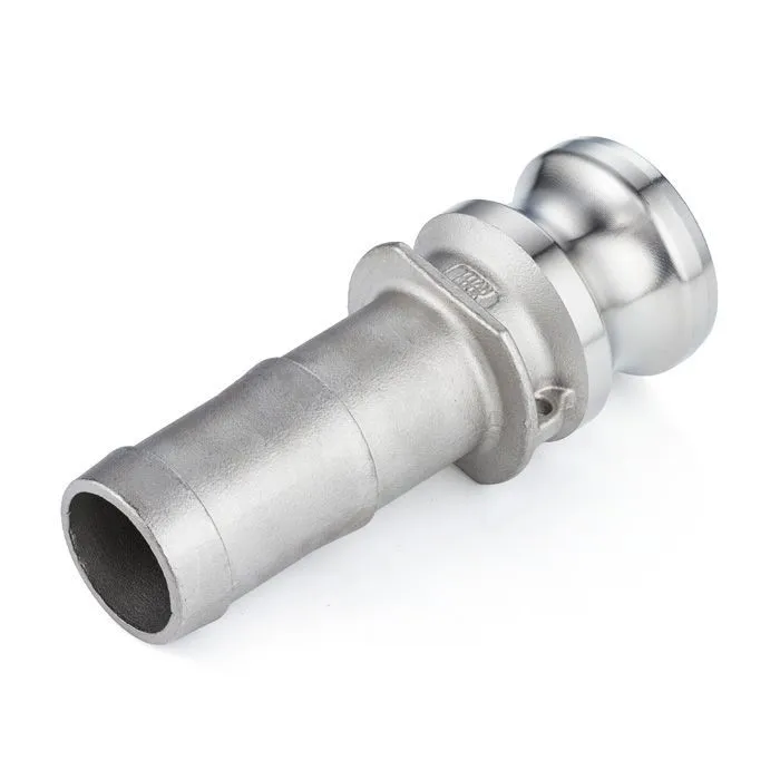 Камлок нержавеющий тип E, ниппель с хвостовиком 1 1/2", AISI304, TL150ESS TITAN LOCK