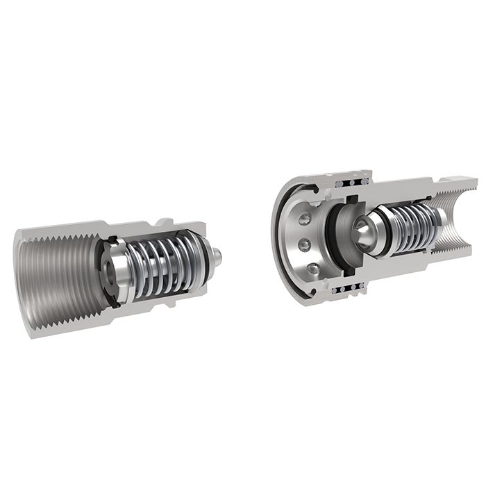 2in, БРС серия А, ISO 7241-A, ниппель, нерж. сталь TL16AM-S TITAN LOCK
