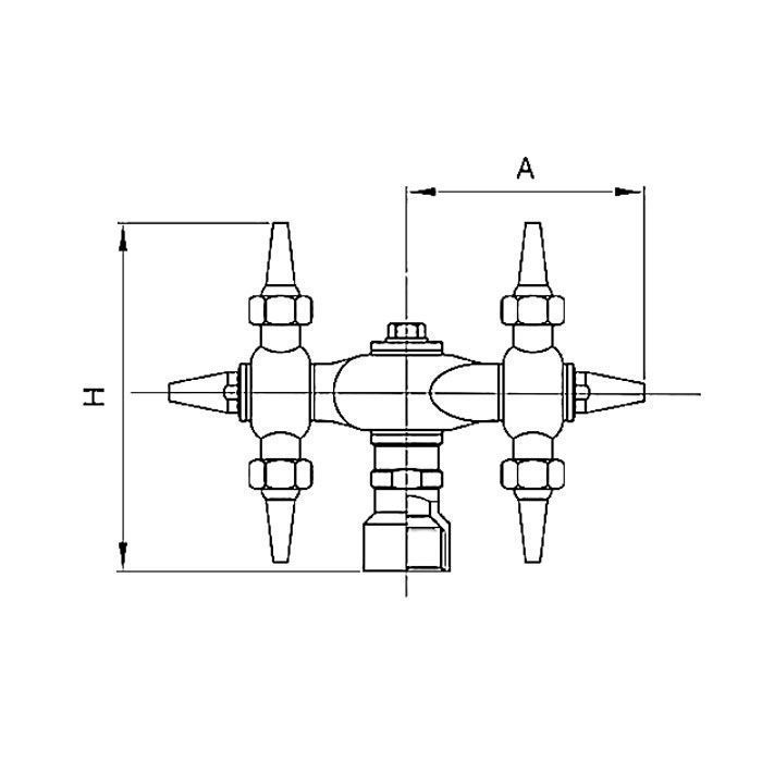 Моющая головка струйная ротационная (S-образная), DN50, нерж.304, TL50WHRS TITAN LOCK