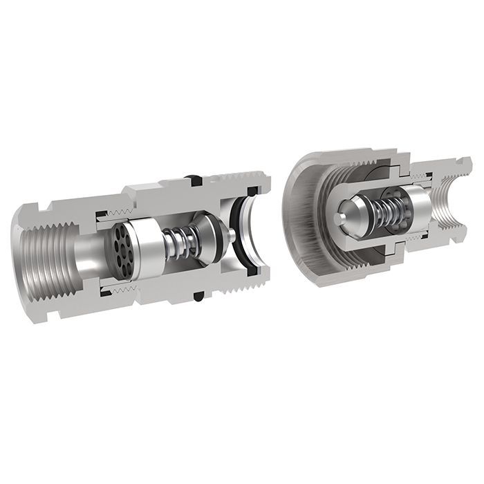 1/4in, БРС серия N (CVV, ISO 14541) резьбовая, розетка, оцинк. сталь TL2NF TITAN LOCK