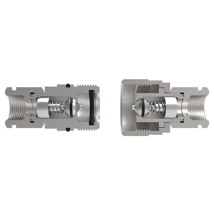 3/8in, БРС серия N (CVV, ISO 14541) резьбовая, ниппель, оцинк. сталь TL3NM TITAN LOCK