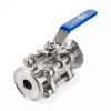 Трехсоставной шаровый кран из нержавеющей стали (AISI 304) типа "clamp-clamp", 1 1/4", TL125TPBVSS-C