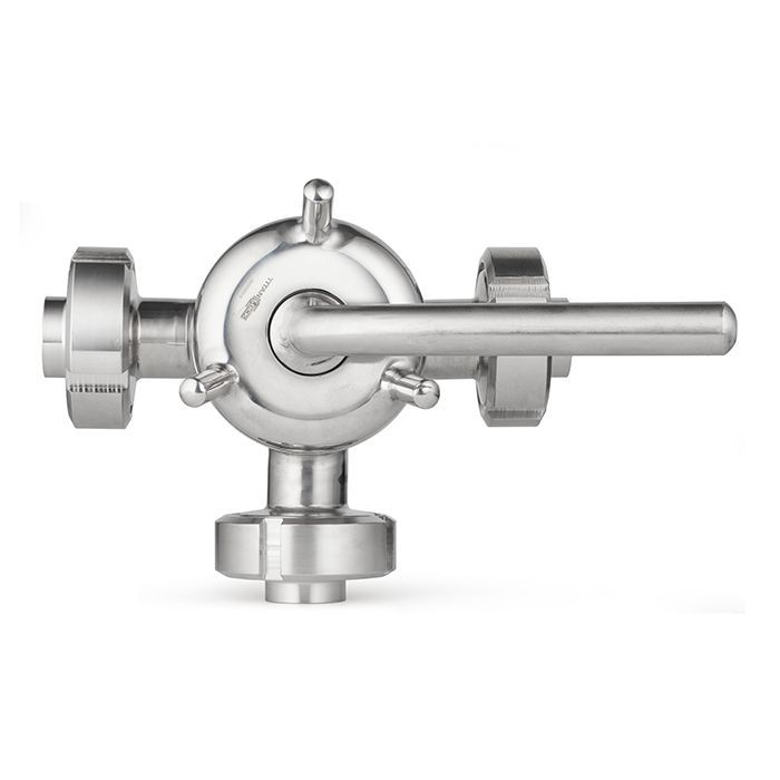 Кран пробковый трехходовой нерж 304, тип L, DN25, TL3СV25L-S TITAN LOCK