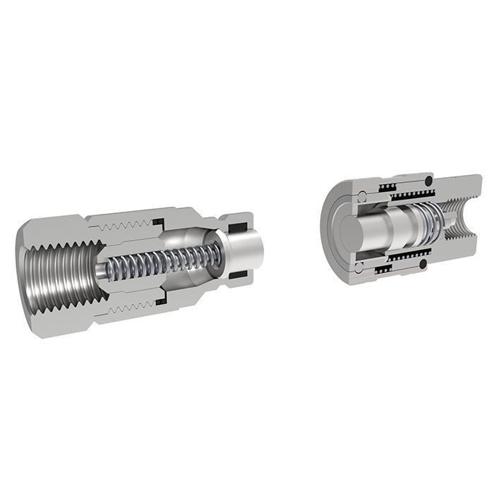 1/4in, БРС серия C, ISO 16028, ниппель, оцинк. сталь TL2CM TITAN LOCK