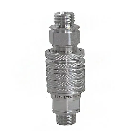 1/2 in, БРС серия M, ISO 5675, ниппель с метрической нар. резьбой, оцинк. сталь TL4M-PM/18X1.5 TITAN LOCK