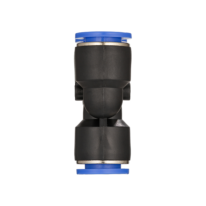 Фитинг-переходник цанговый Y-образный, 10-8-8 мм, пластик, тип PW, TLP-PW10-8 TITAN LOCK