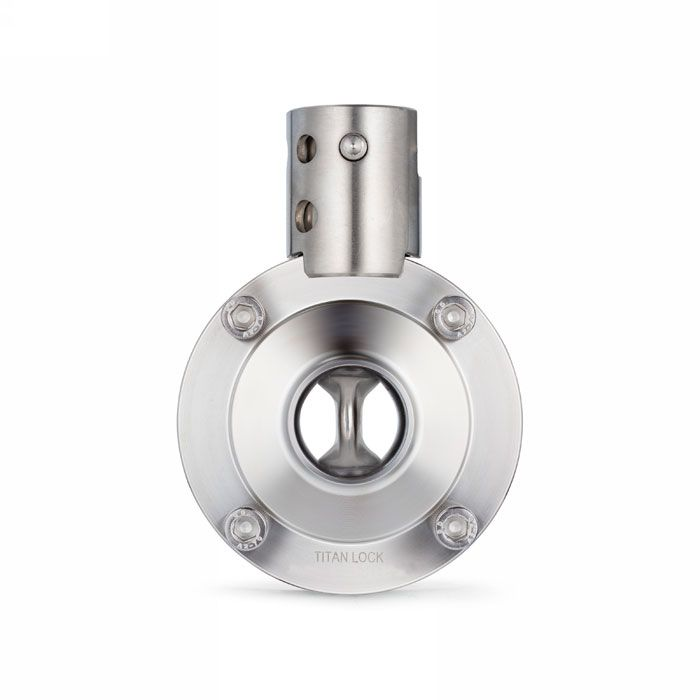 Затвор дисковый нержавеющий (AISI316) DN25, типа сварка-сварка TLSD025WDSS TITAN LOCK