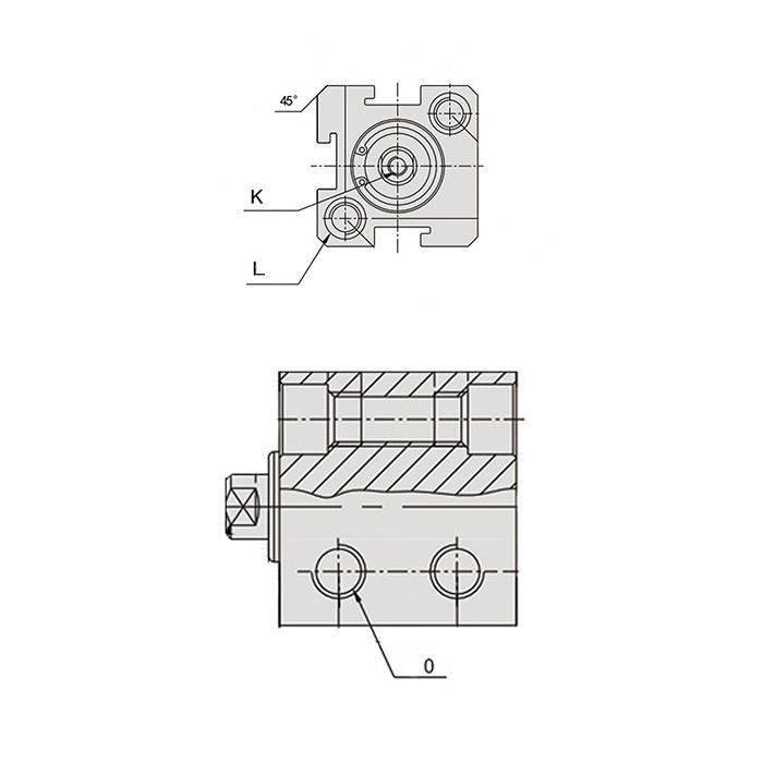 Пневмоцилиндр компактный серии SDA, 20X100, TLP-PC20X100SDA TITAN LOCK