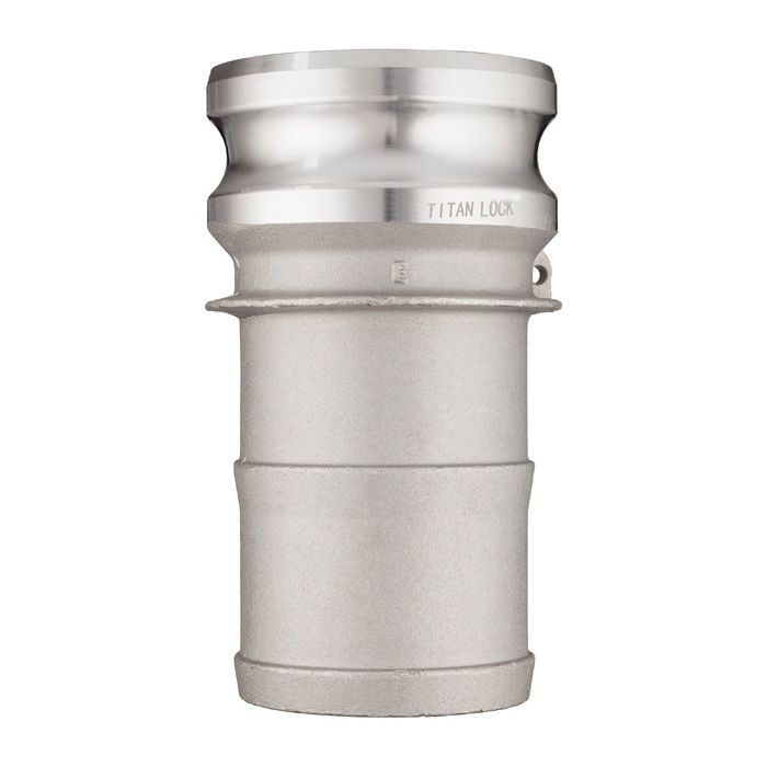 Камлок алюминиевый тип E, ниппель с хвостовиком 8", TL800EAL TITAN LOCK