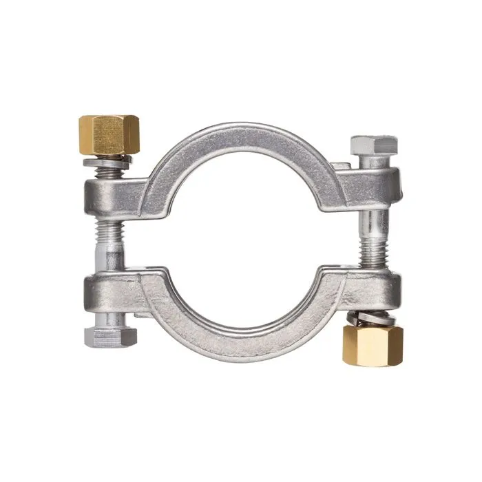 Хомут CLAMP двухболтовый усиленный DN25 нерж.304, DIN TL25CLCR TITAN LOCK