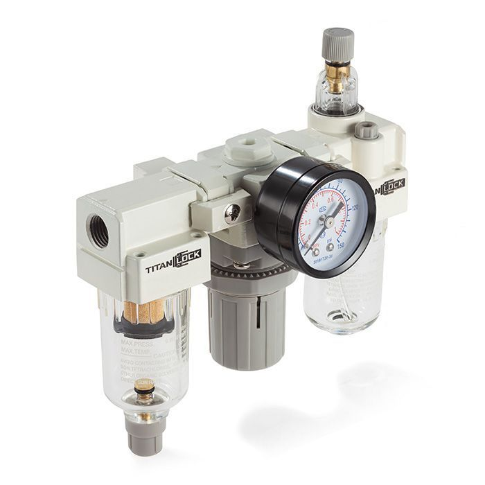 Блок подготовки воздуха AC 2000-02, 1/4" 500 л/мин, TLP-AC2000-02 TITAN LOCK