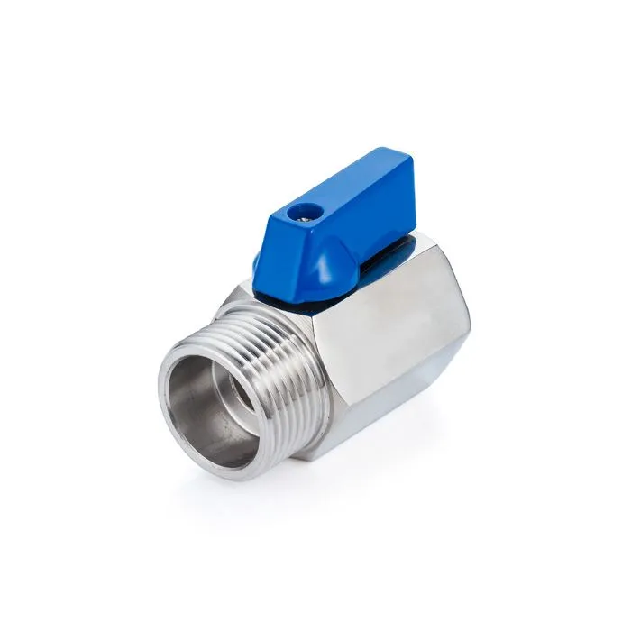 Шаровый кран мини НР-ВР, резьба BSP 1", нерж. 304, TLMBV1FM TITAN LOCK